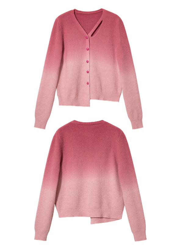 Fairycore Gradient Pink Cardigan