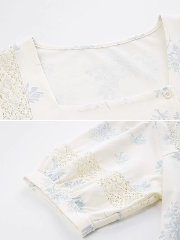 Ivory Sky Blossom Pajama