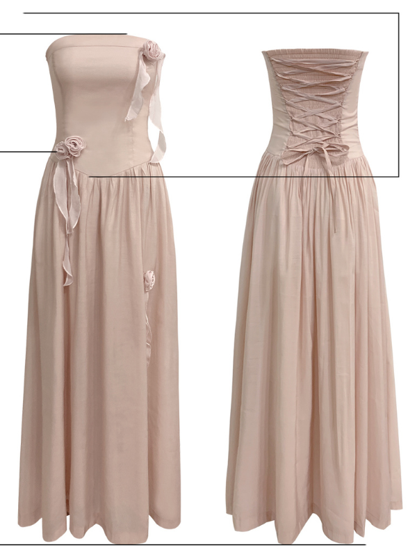 Ethereal Rose Corset Gown