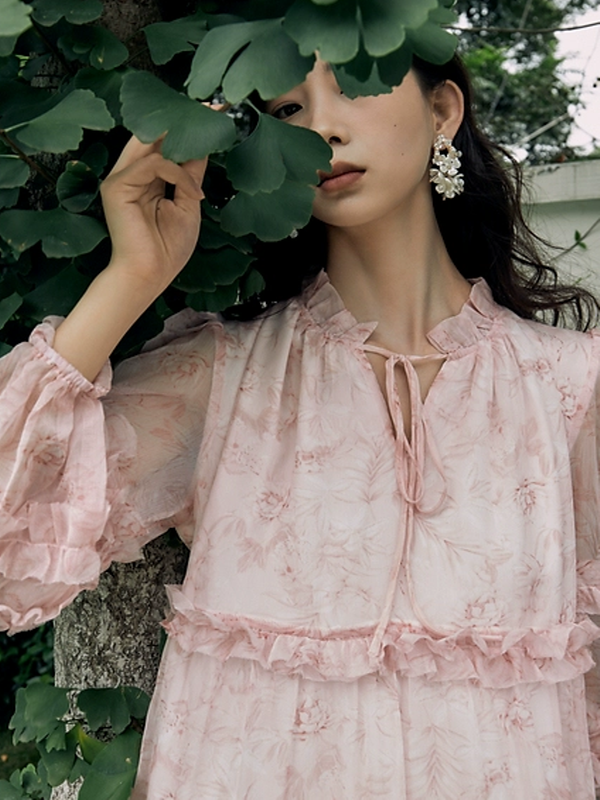 Mood of the Pink Blossom Dress