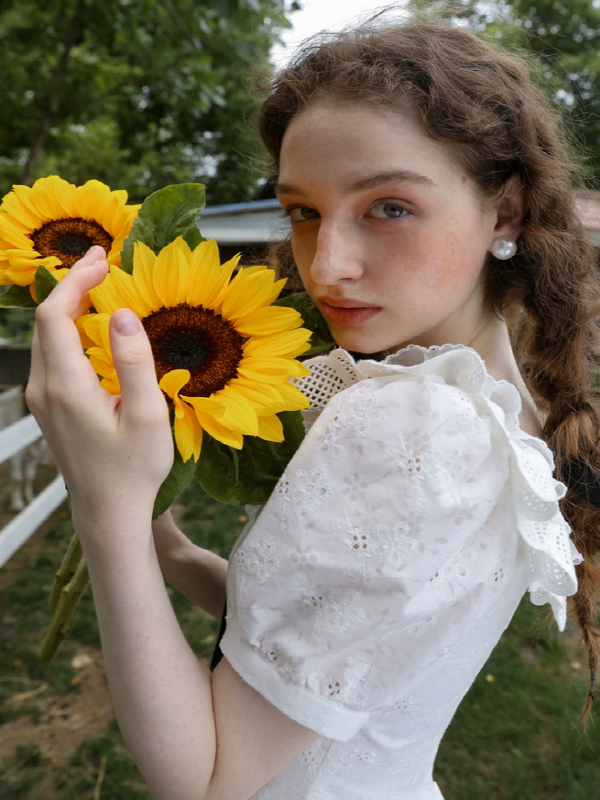 Blossom Girl in the Sunny Farm Dress