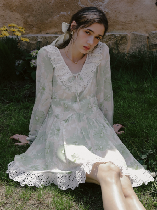 Silent Song of White Chamomile Dress