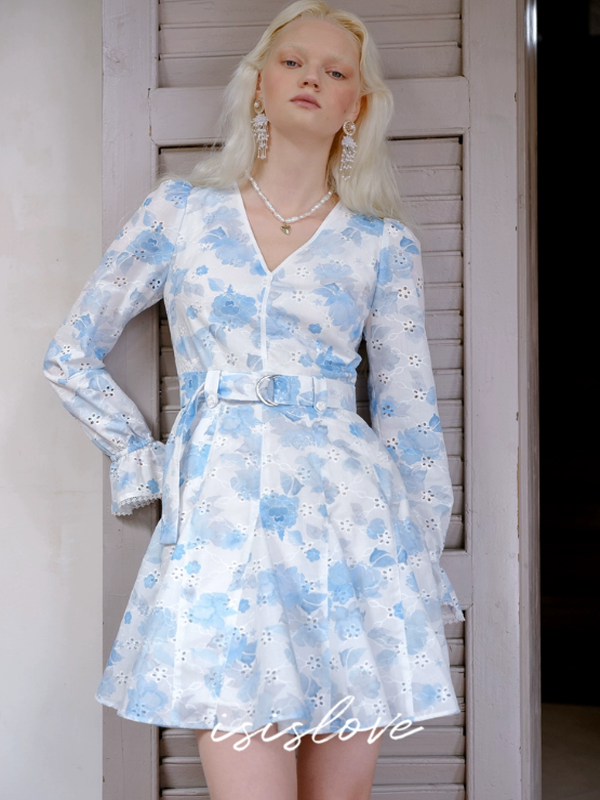 Blue Wildflower Serenity Dress