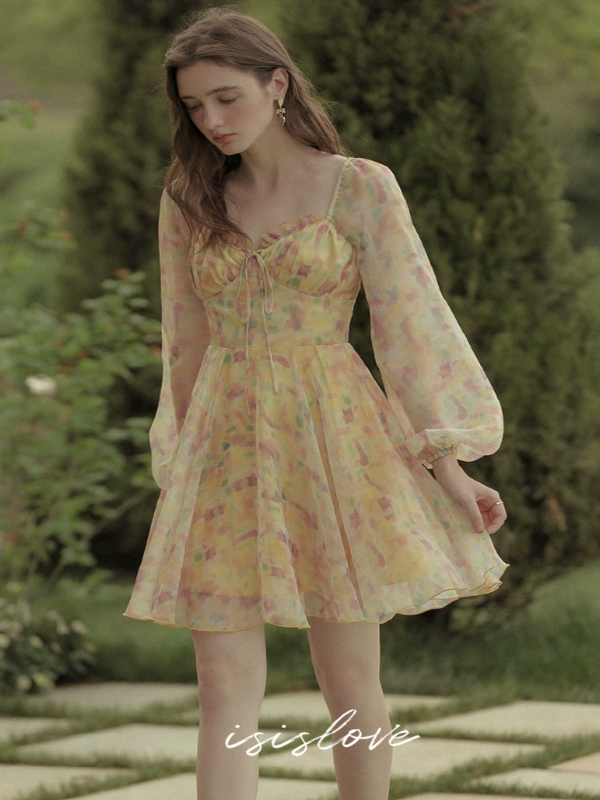 Sun-kissed Butterfly Waltz Dress