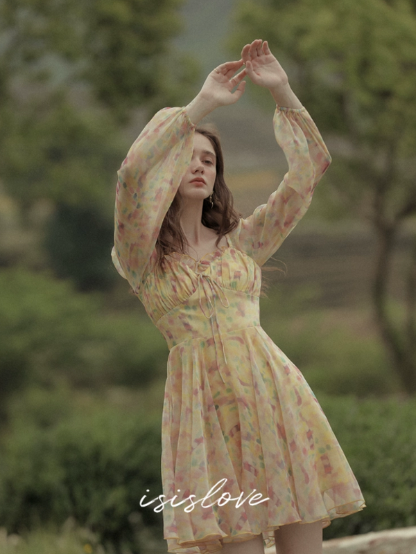 Sun-kissed Butterfly Waltz Dress