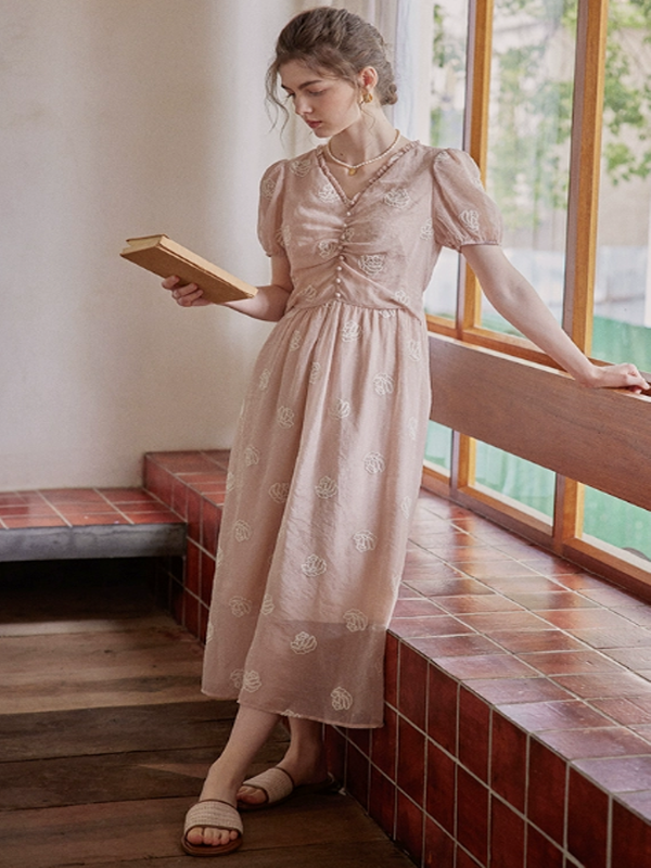 Rosy Rhapsody Reverie Dress