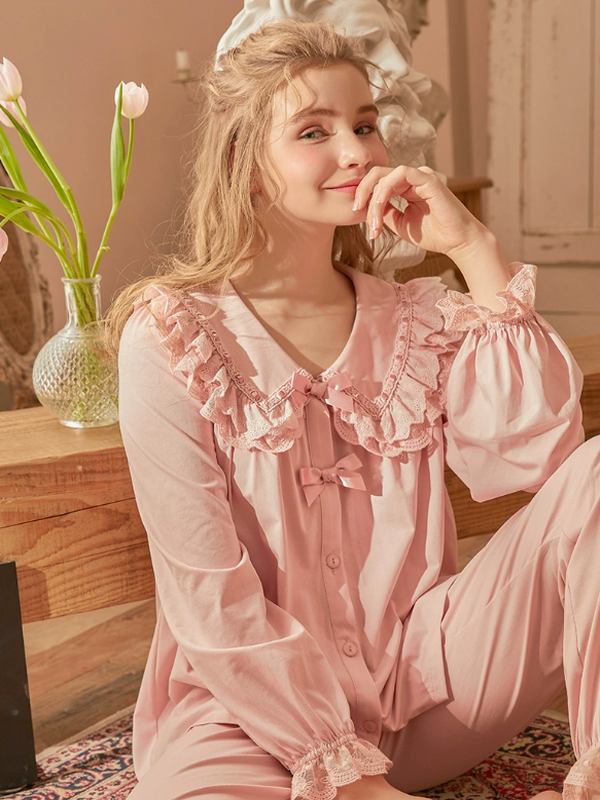 Pink Ribbon Lace Dreamland Pajama