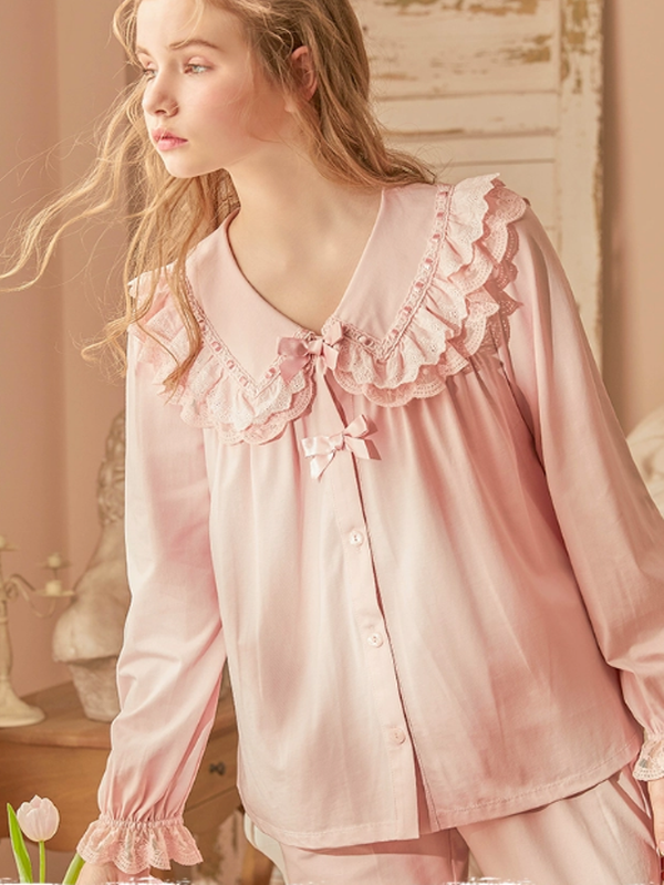 Pink Ribbon Lace Dreamland Pajama