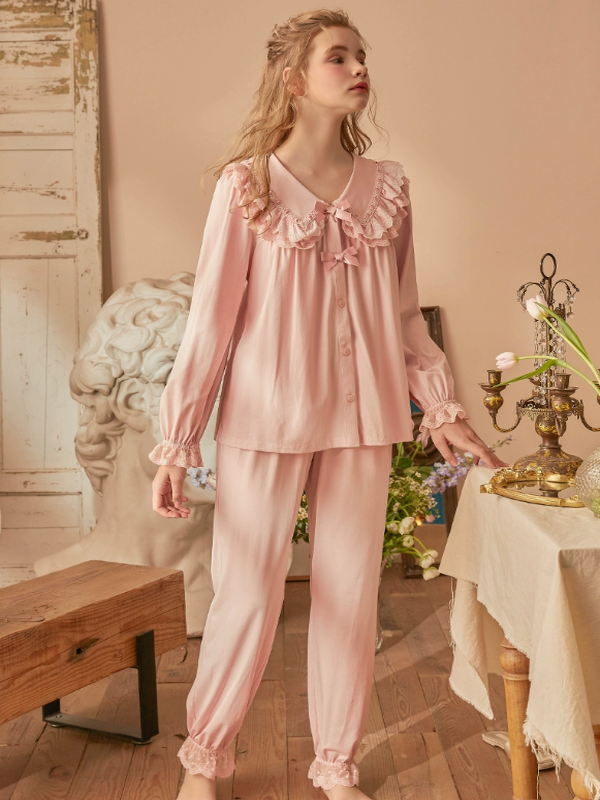 Pink Ribbon Lace Dreamland Pajama