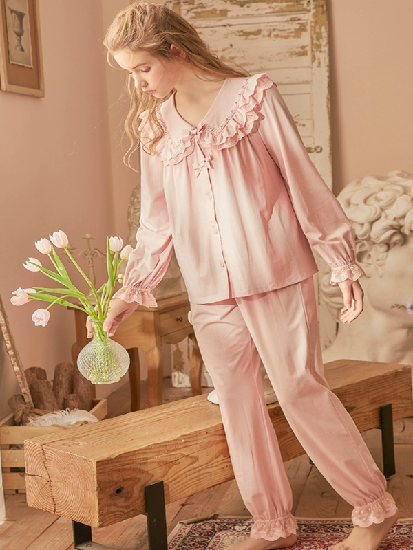 Pink Ribbon Lace Dreamland Pajama