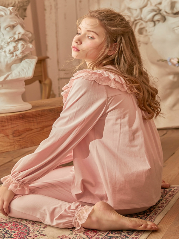 Pink Ribbon Lace Dreamland Pajama