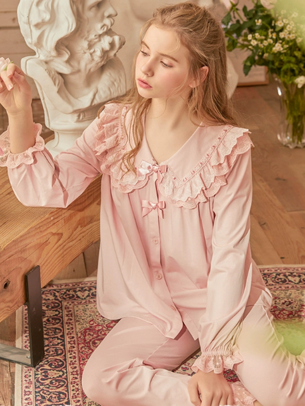 Pink Ribbon Lace Dreamland Pajama