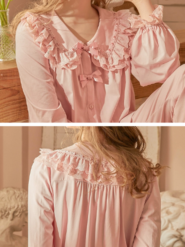 Pink Ribbon Lace Dreamland Pajama