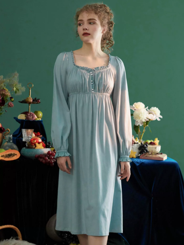 Sky-blue Fairy Elegance Nightgown