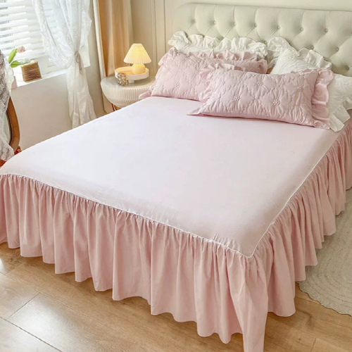 Pink Cozy Quilting Duvet Cover Set