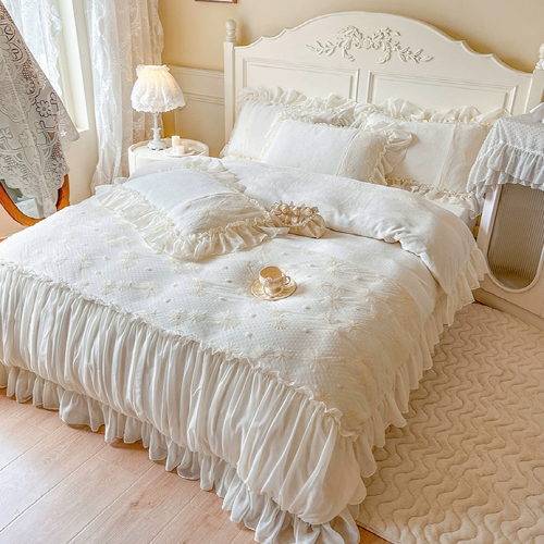 Parisian Milk Floral Bedding Set