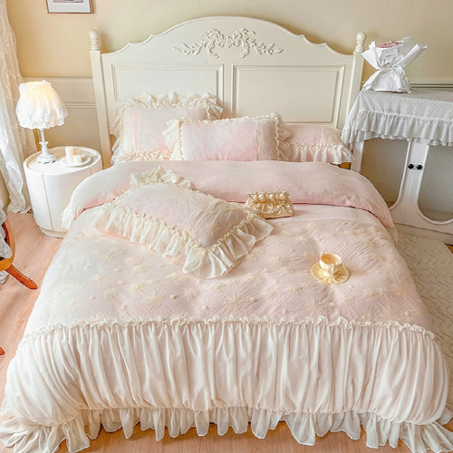 Parisian Pink Floral Bedding Set