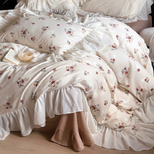 Cottagecore Vintage Rose Bedding Set