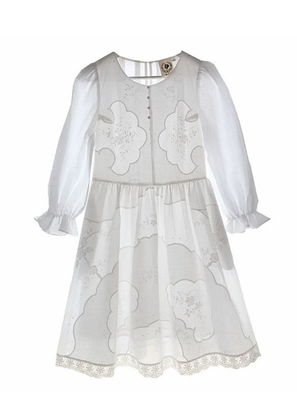 Pure Lily Embroidery Dress