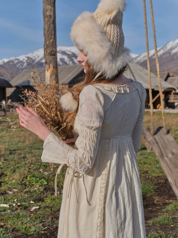 Autumn Lace Elegance Dress