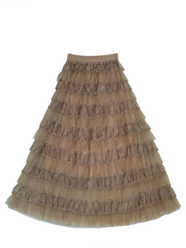 Enchanted Forest Layered Frill Skirt