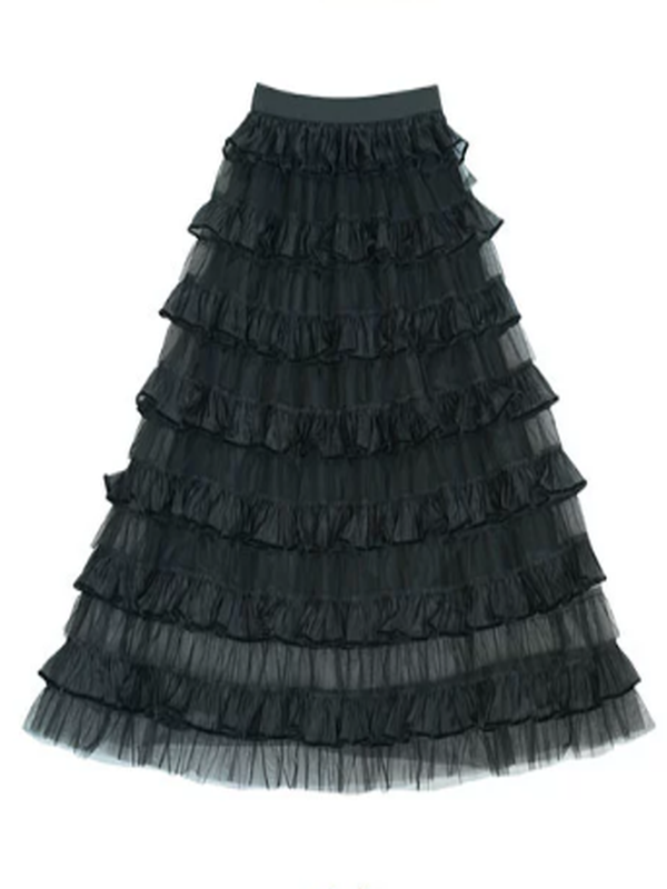 Enchanted Forest Layered Frill Skirt