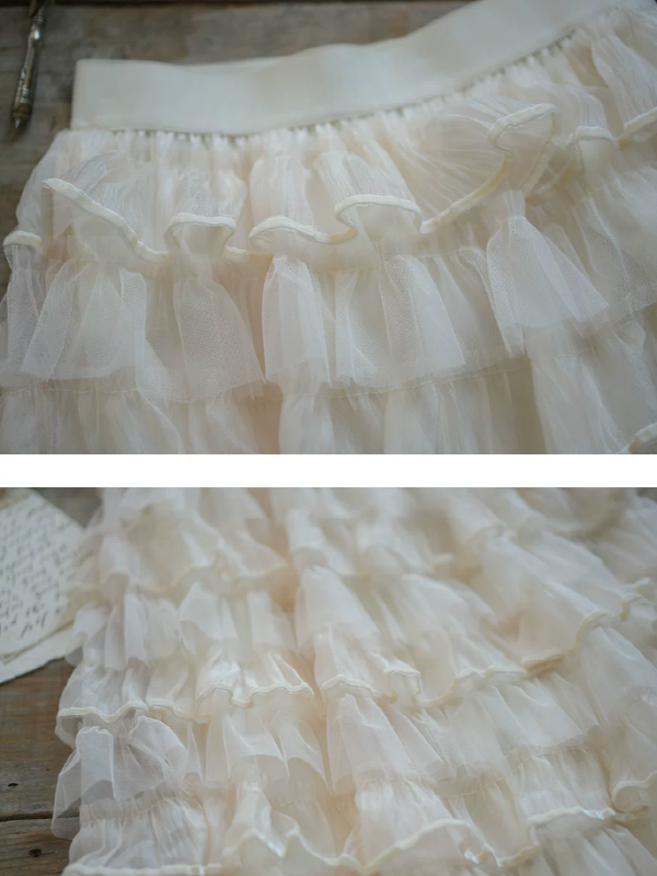 Enchanted Forest Layered Frill Skirt