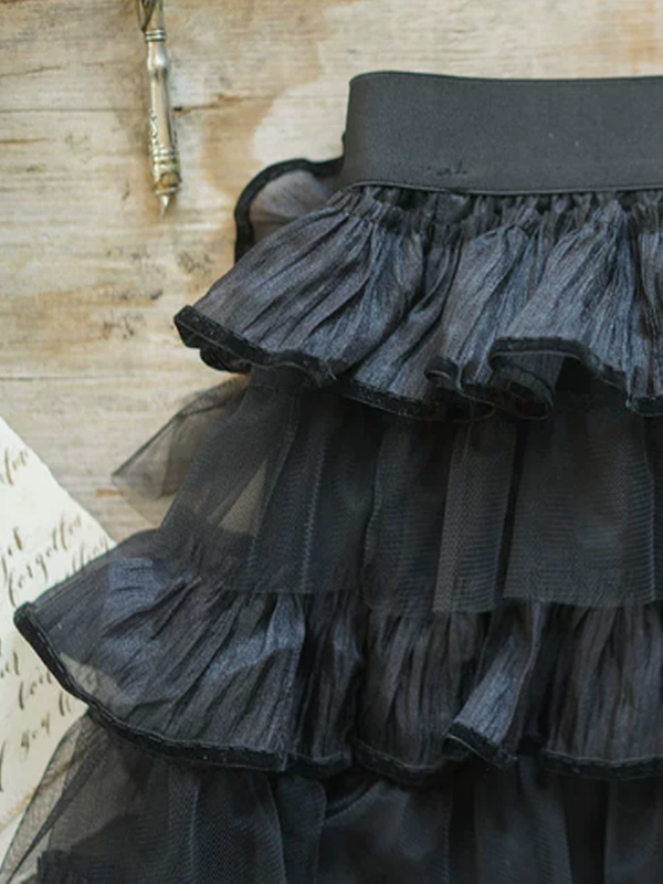 Enchanted Forest Layered Frill Skirt