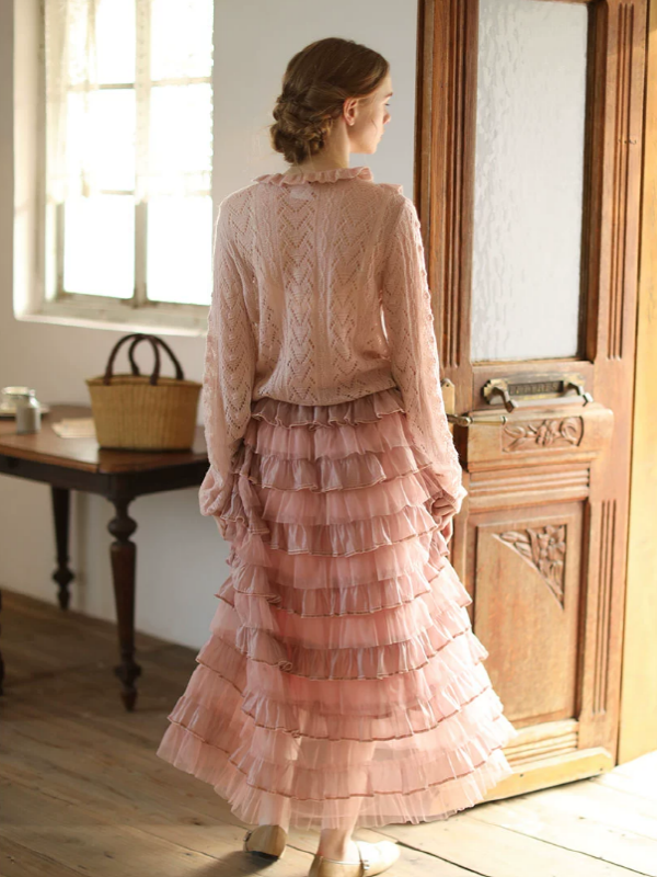 Enchanted Forest Layered Frill Skirt