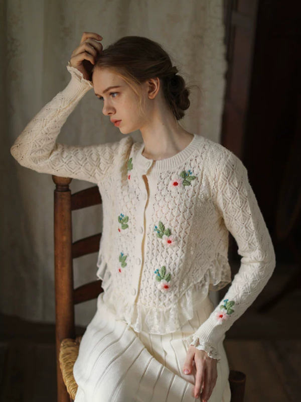 Fairy Tale Ivory Lace Cardigan