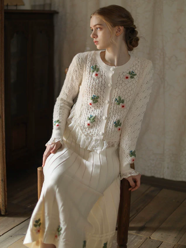 Fairy Tale Ivory Lace Cardigan