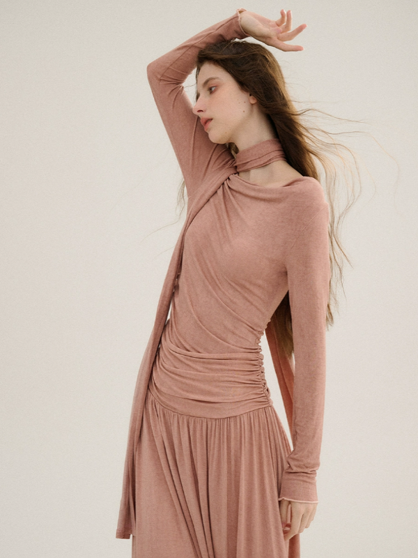 Blushing Dawn Modal Dress