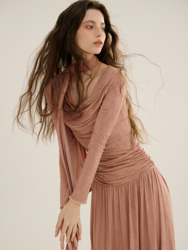 Blushing Dawn Modal Dress