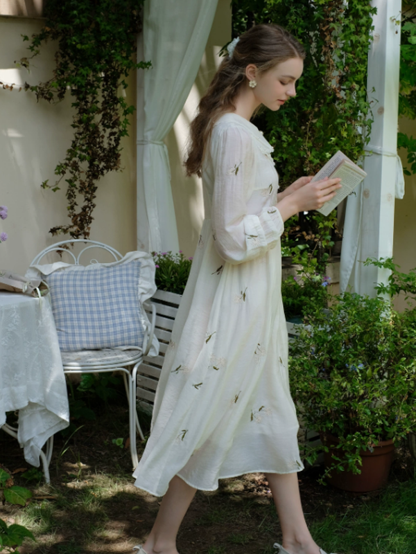 French Maiden Embroidered Dress