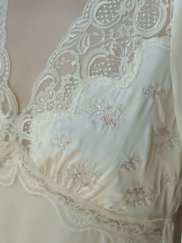 Creamy Lace Elegance nightgown