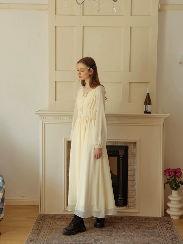 Pale Yellow Fairy Elegance Dress