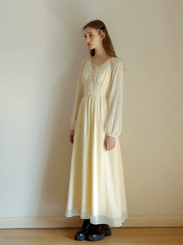 Pale Yellow Fairy Elegance Dress