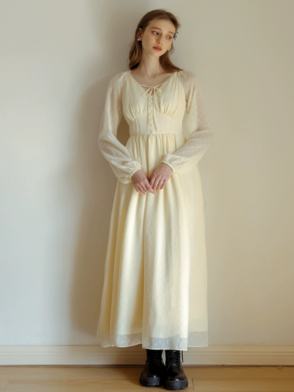 Pale Yellow Fairy Elegance Dress