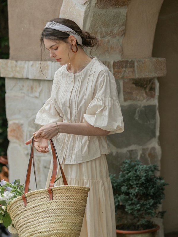 The Ivory Elegance Blouse