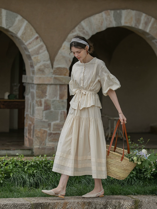 The Ivory Elegance Blouse