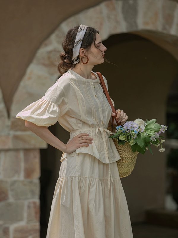 The Ivory Elegance Blouse