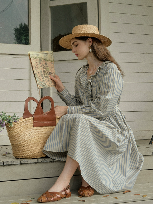 Striped Cottage Comfort Dress