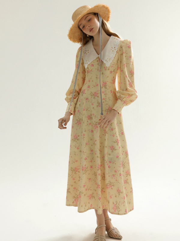 Yellow Spring Blossom Dress