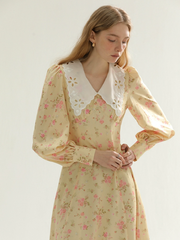 Yellow Spring Blossom Dress