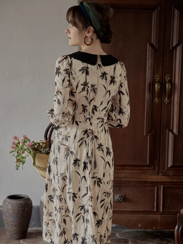 Floral Grace Vintage Dress