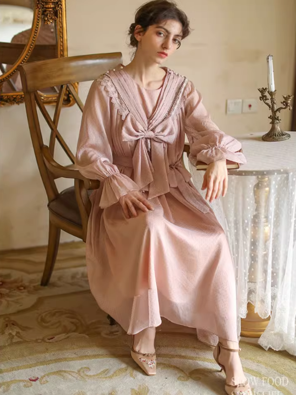 Whispering Pink Vintage Charm Dress