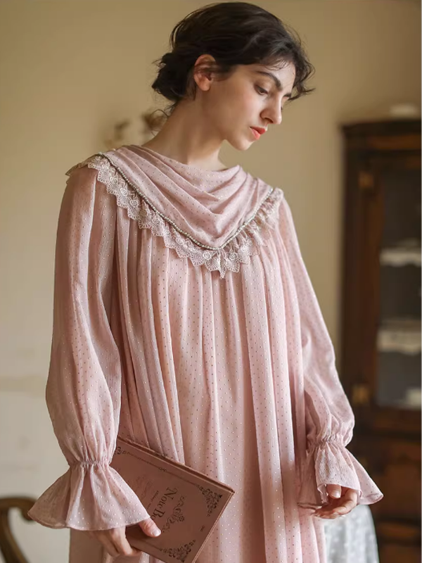 Whispering Pink Vintage Charm Dress