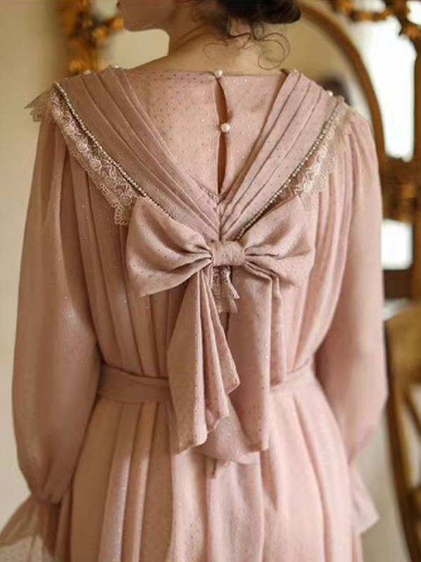 Whispering Pink Vintage Charm Dress