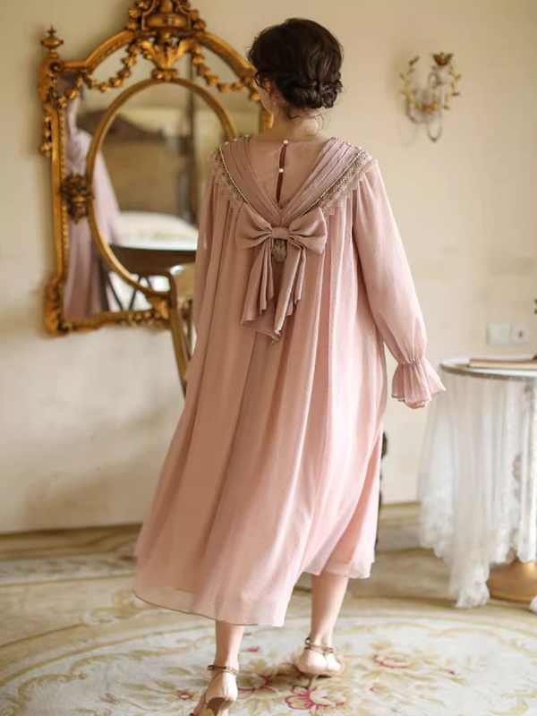 Whispering Pink Vintage Charm Dress