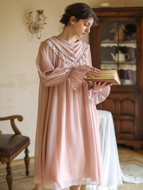 Whispering Pink Vintage Charm Dress